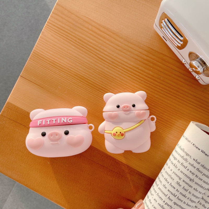 Pink Pig 2 Airpods Case-08